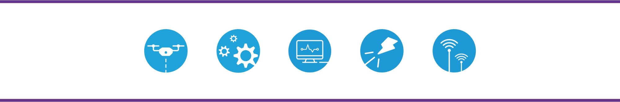 A series of icons used on mCloud's web interface