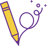 A pencil leaving a creative trail behind it as it is drawn across a surface