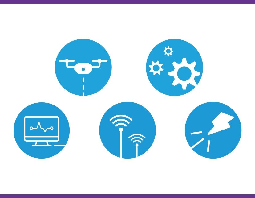 Various icons used on an mCloud interface