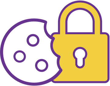 Personal Privacy Protection and Perceptions of Cookies icon showing a lock and a cookie