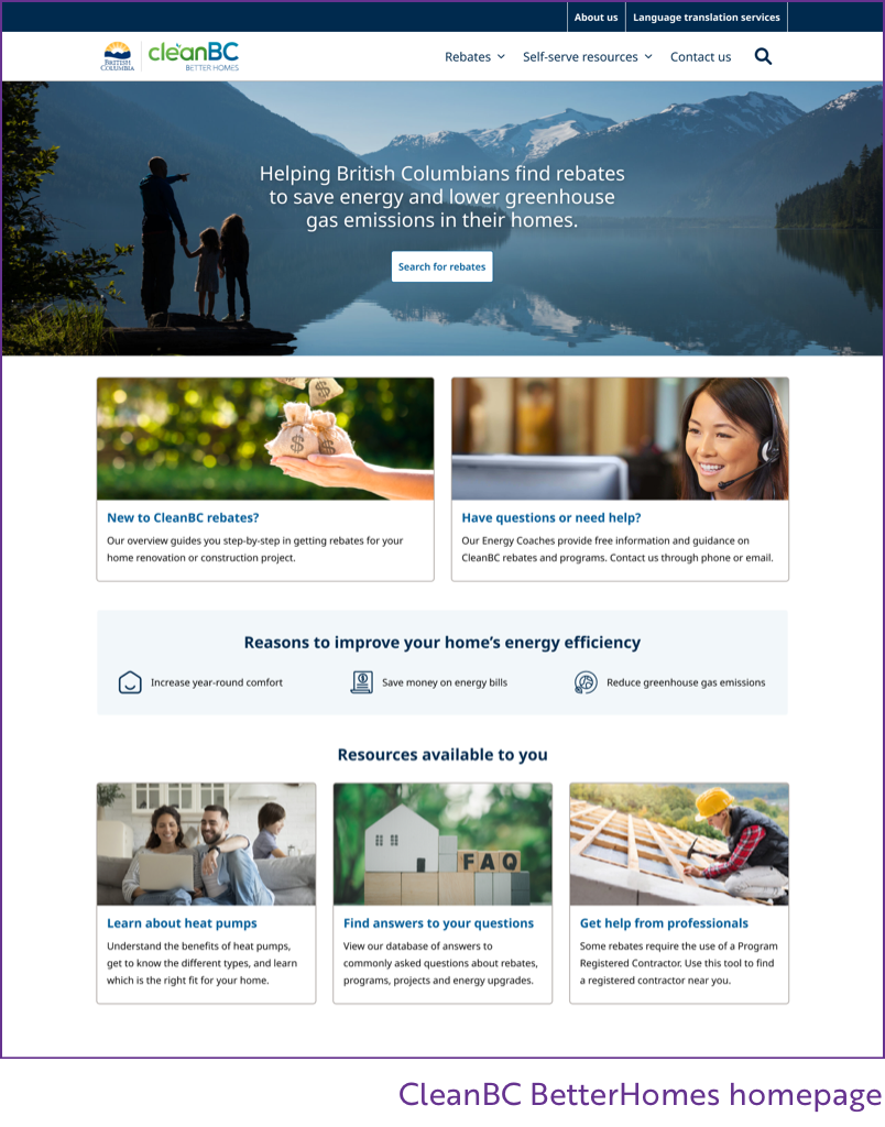 bc better home  homepage screenshot