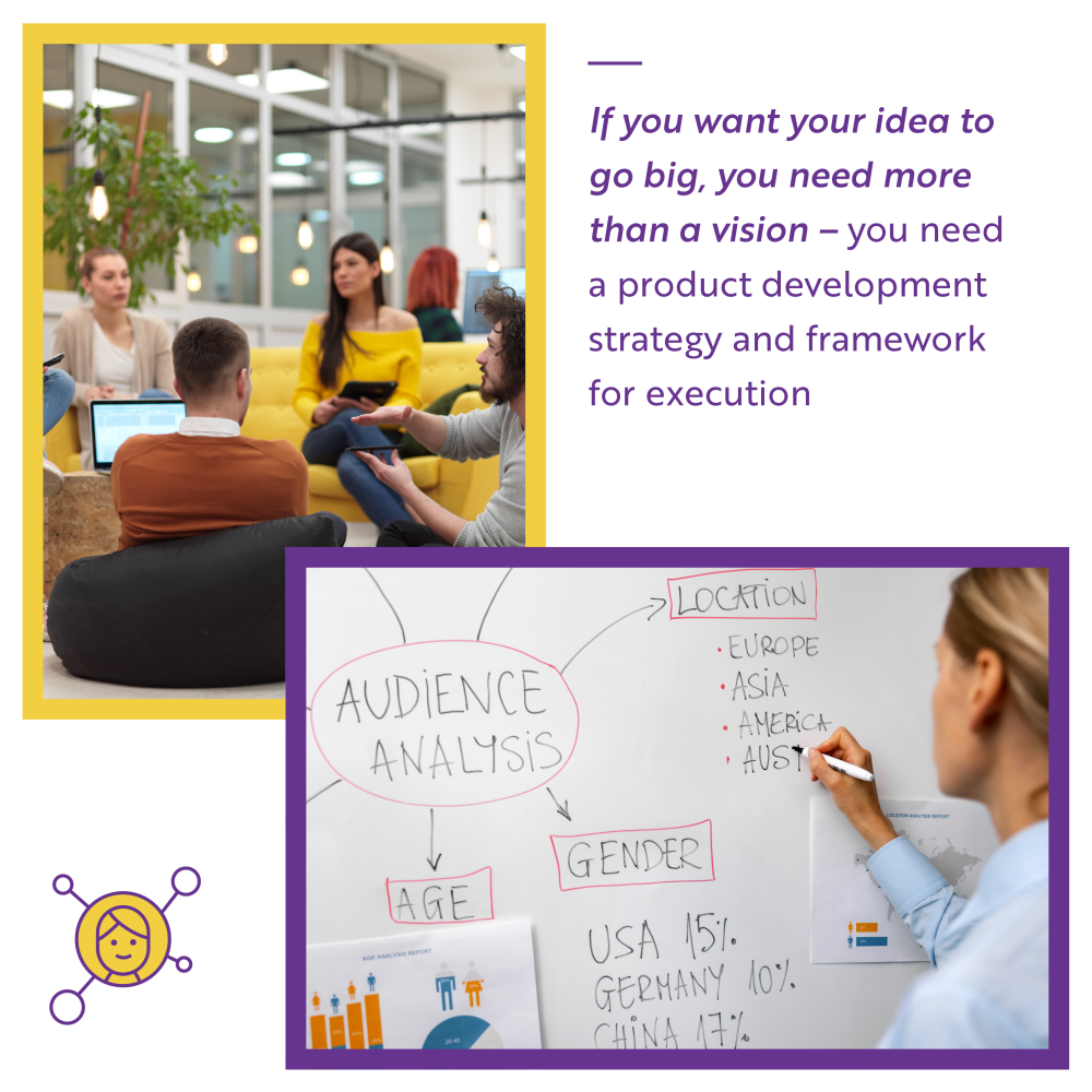 Product team works on product strategy